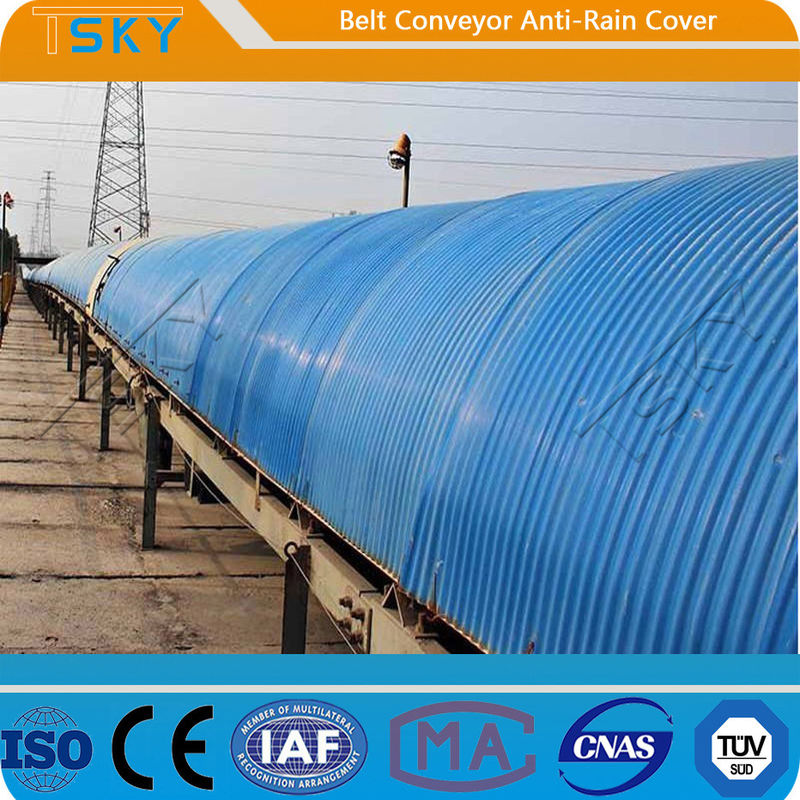 Anti Rain Belt Conveyor Cover SGS Batching Plant Spare Parts