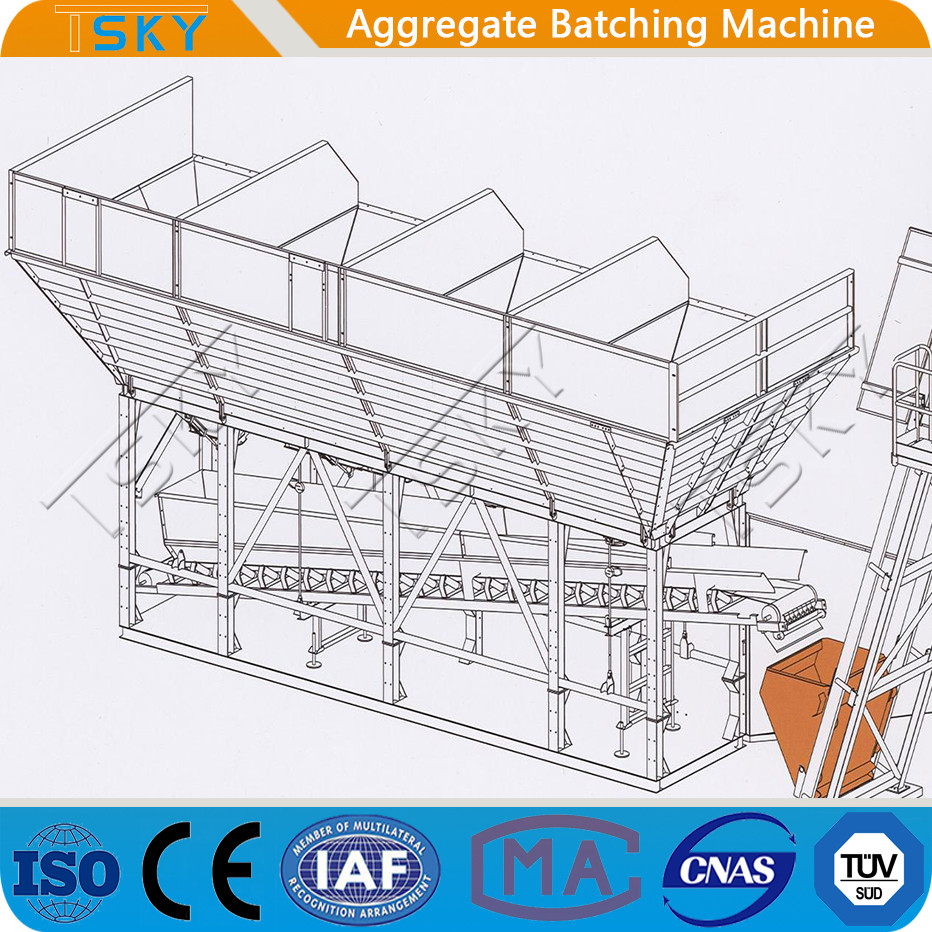 PLD1200 Integrated Design Concrete Aggregate Cement Batching Weighing Machine