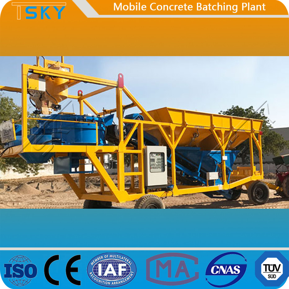 HZS75 Mobile Concrete Batching Plant